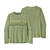 M L/S Cap Cool Daily Graphic Shirt Line Logo Ridge Stripe: Salvia Green L 