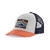 K Trucker Hat R R S: Coho Coral OS (One Size) 