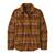 W Fjord Flannel Shirt Happy Camper: Shelter Brown L 