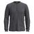 M Waffle LS Henley Charcoal M 